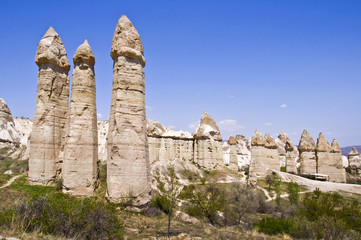Cheminées de fées dans la vallée de l'amour - Cappadoce-Turquie