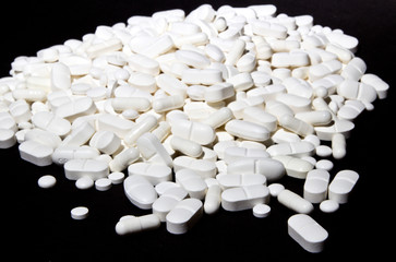 Fototapeta na wymiar white pills