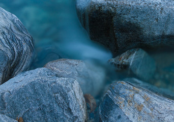 mountain stream, long exposure