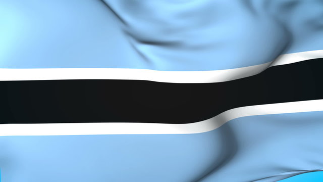 Botswana Waving Flag