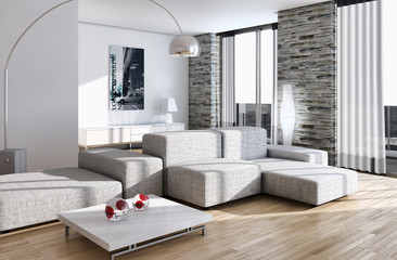 High Key Modern living room