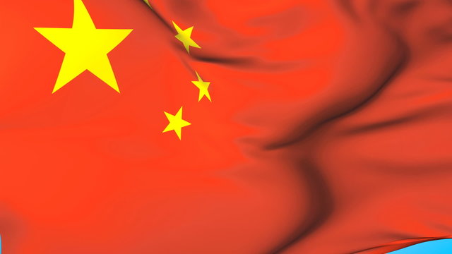 China Waving Fag