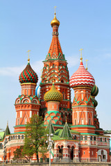 Fototapeta na wymiar Cerkiew Wasyla Błogosławionego w Moskwie, Rosja
