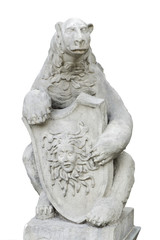 Fototapeta na wymiar Symbol w sztuce - bear - Ursa z Gorgona Medusa.Marble.