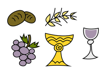 Christliche Symbole für Kinder (z.B. Erstkommunion, etc.)