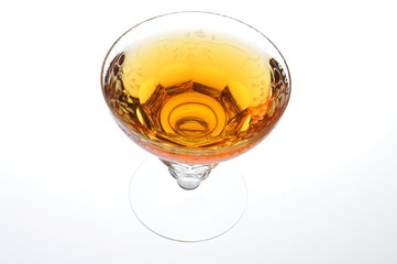A glass of alcohol addiction symbol