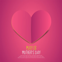 Mother´s Day Paper Heart - 41396890