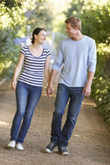 Fototapeta premium Couple on country walk