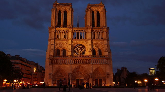 notre Dame, the most famous Cathedral in Paris