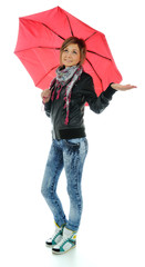 Girl with umbrella