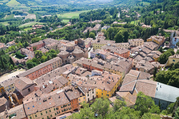 Panoramic view of Brisighella. Emilia-Romagna. Italy.