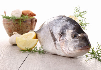 raw sea bream