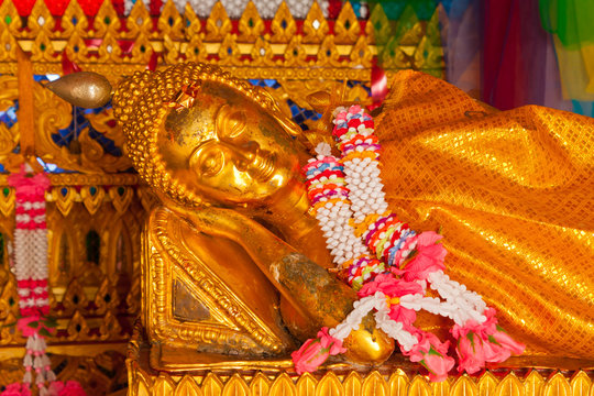 Reclining buddha in Songkhla, Thailand