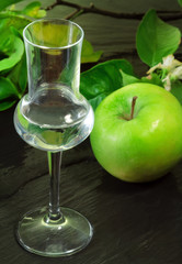 green apple flavored grappa