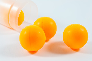 Orange ball isolated on white background