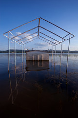 Fototapeta premium sunken boat
