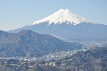 高川山より富士山