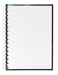 Black cover notebook vertical single page