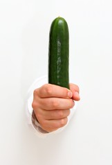 Cucumber in the chiefs hand