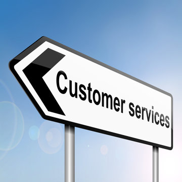 Customer services concept.