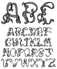 Hand drawn font