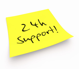 Notizzettel - 24h Support!