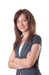 Fototapeta premium portrait of young business woman