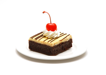 Brownie cheesecake