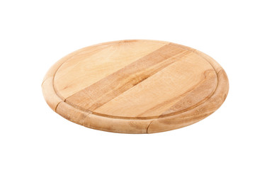 Wooden board isolated on white