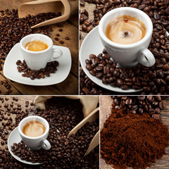 Collage caffè espresso