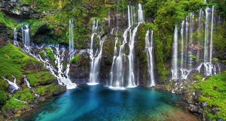Tuinposter Site de la cascade de Grand-Galet, La Réunion. © Prod. Numérik