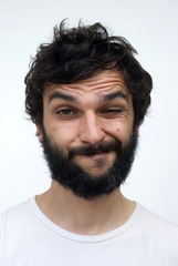 Fototapeta premium Portrait of man with the beard