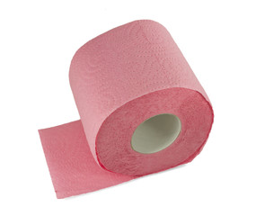pink toilet paper
