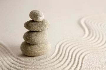 Fotobehang Zen Stenen Evenwicht  © Olga Lyubkin