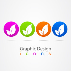 graphic design symbol leaf.