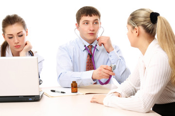 Obraz premium Doctors at the meeting