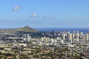 View of Honolulu from Puu Ualakaa State Park.