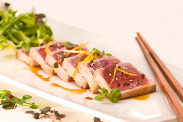 Sushi on plate