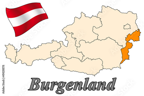 "Burgenland Karte - Österreich" Stockfotos und lizenzfreie Bilder auf