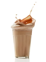 Photo sur Plexiglas Milk-shake Lait au chocolat