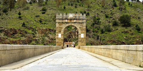 Triumphal Arch on a roman bridge