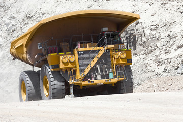 Dump Truck at Copper Mine in Chile