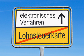 Lohnsteuerkarte und elektronisches Verfahren