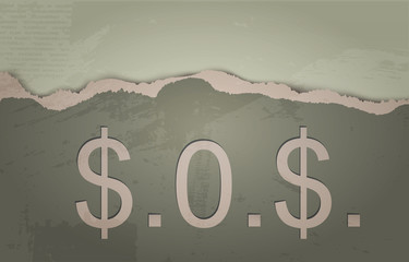 SOS. The concept of Dollar