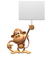 White panel and monkeys 3