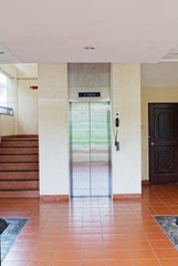 lift in a hotel hall