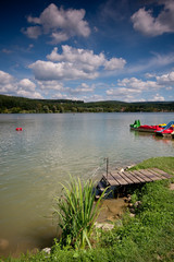 pier in lake