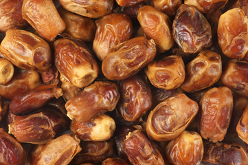 Dried dates close-up