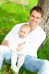 Fototapeta premium stolzer papa