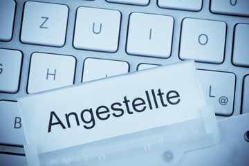 Aktenmappe zum Thema: Angestellte